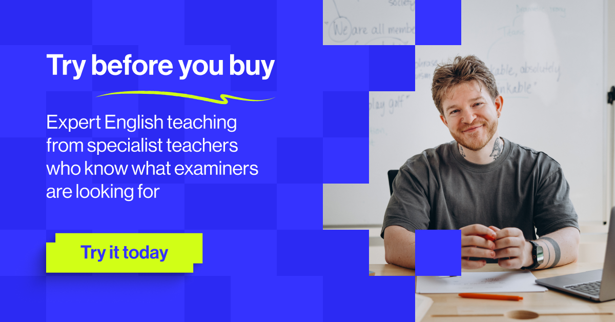 Try online English courses with specialist teachers