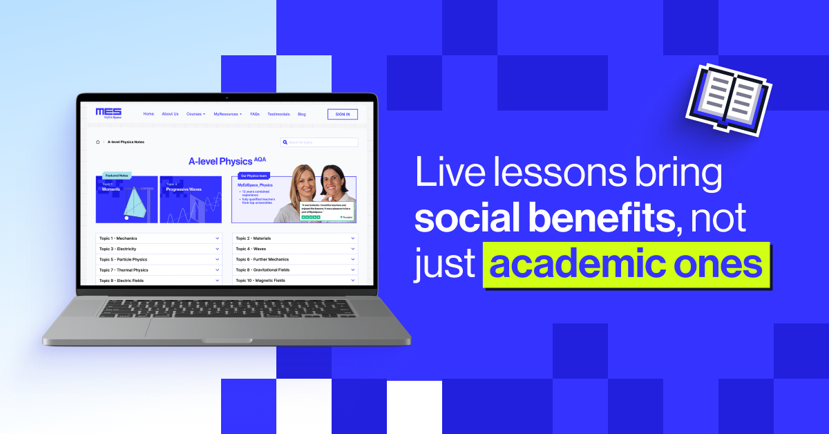 Live lessons bring social benefits, not just academic ones