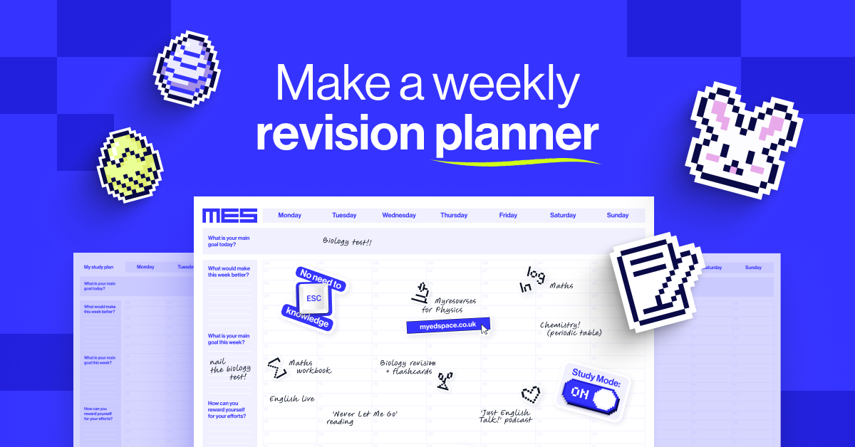 Make a weekly revision planner