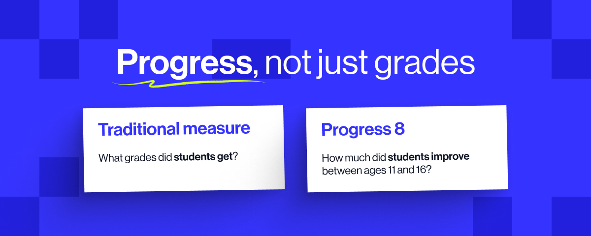 How much did students improve between ages 11 and 16?