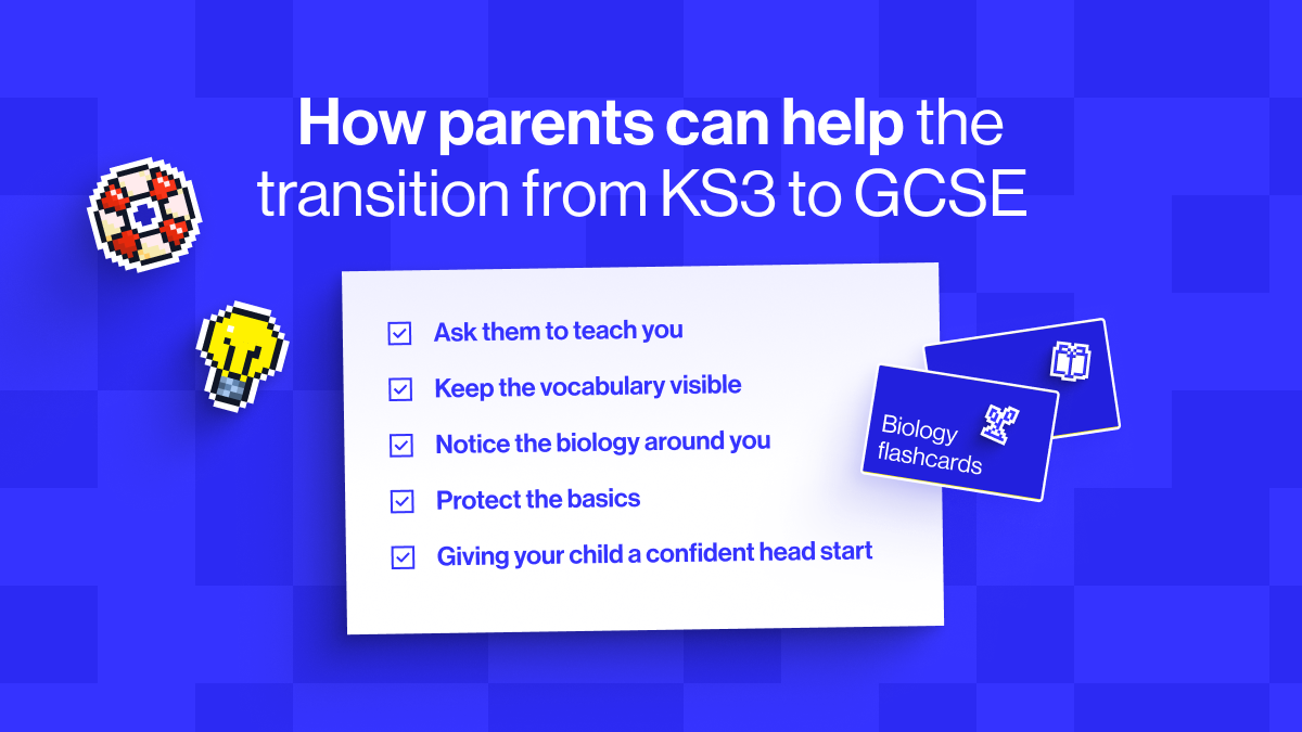 How parents can help the transition from KS3 to GCSE