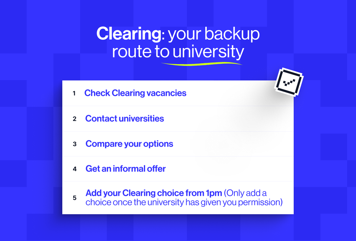 Clearing is the &ldquo;back-up&rdquo; route to university