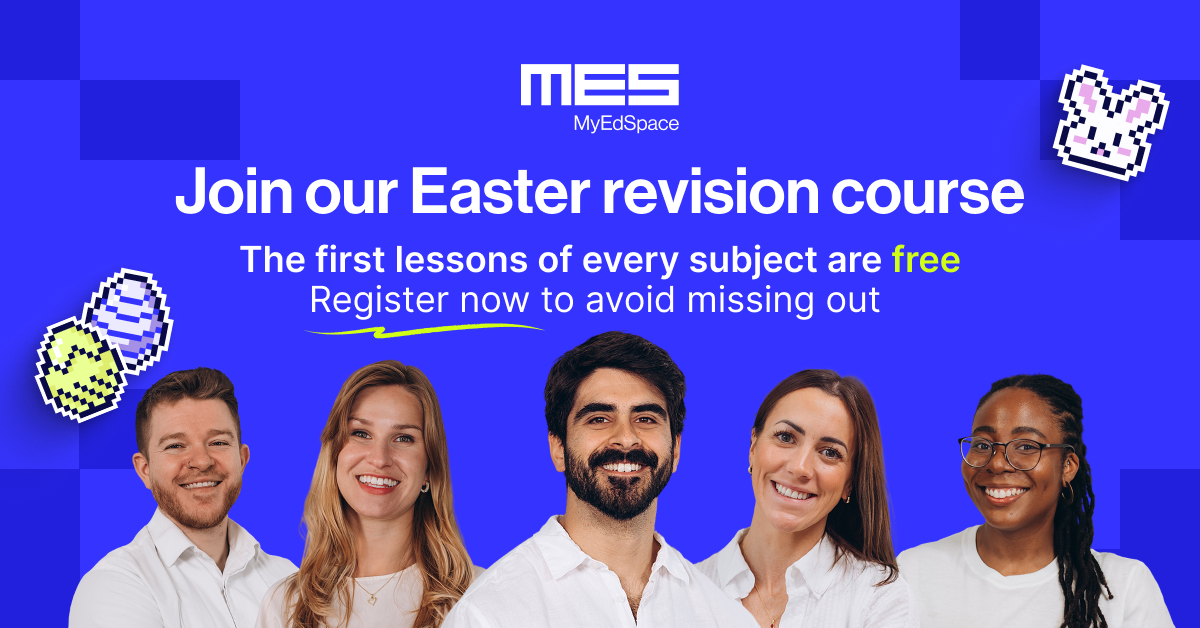 Join our Easter revision course. The first lesson of every subject is free