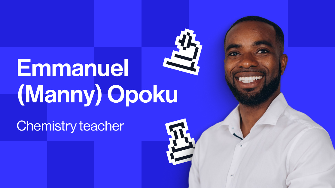 Meet MyEdSpace A-level Chemistry teacher Manny Opoku