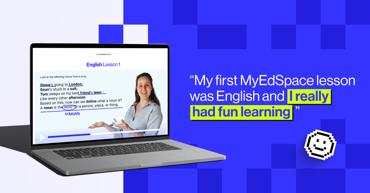 “My first MyEdSpace lesson was English and I really had fun learning." - Amanda