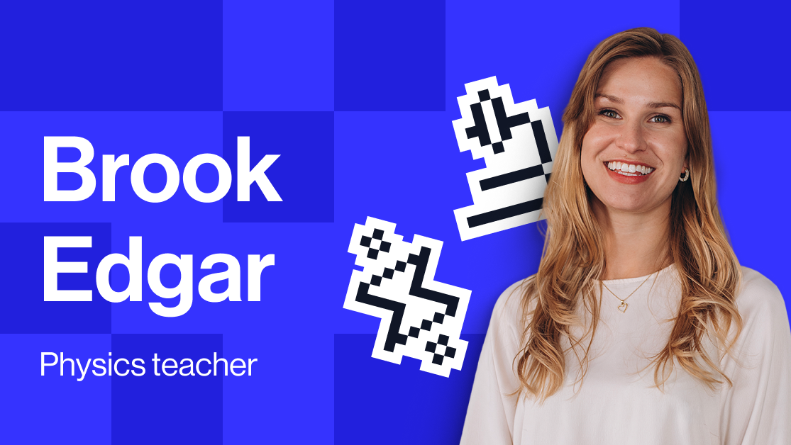 Physics teacher, Brook Edgar