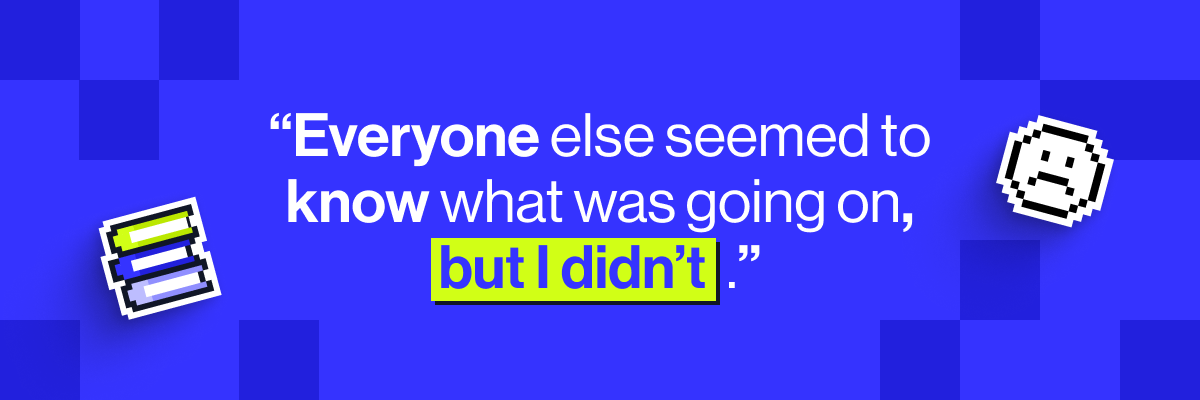 &ldquo;Everyone else seemed to know what was going on, but I didn&rsquo;t" - Michelle, online GCSE student