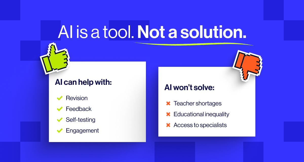 AI is an educational tool, not a solution