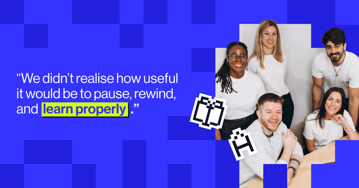 &ldquo;We didn&rsquo;t realise how useful it would be to pause, rewind, and learn properly.&rdquo; - Dina