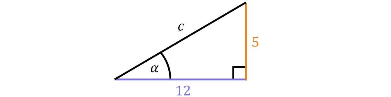 Perpendicular Vector Components 12 and 5 A right-angled vector diagram shows a horizontal displacement of 12 units followed by a vertical displacement of 5 units.