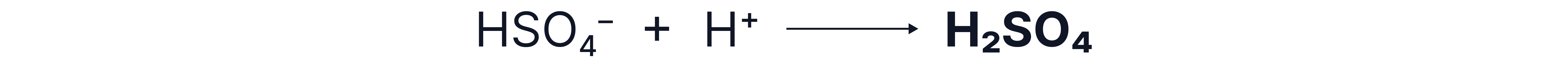 Sulfuric Acid Regeneration Reaction Diagram showing the reaction of hydrogen sulfate ions with hydrogen ions to regenerate sulfuric acid.